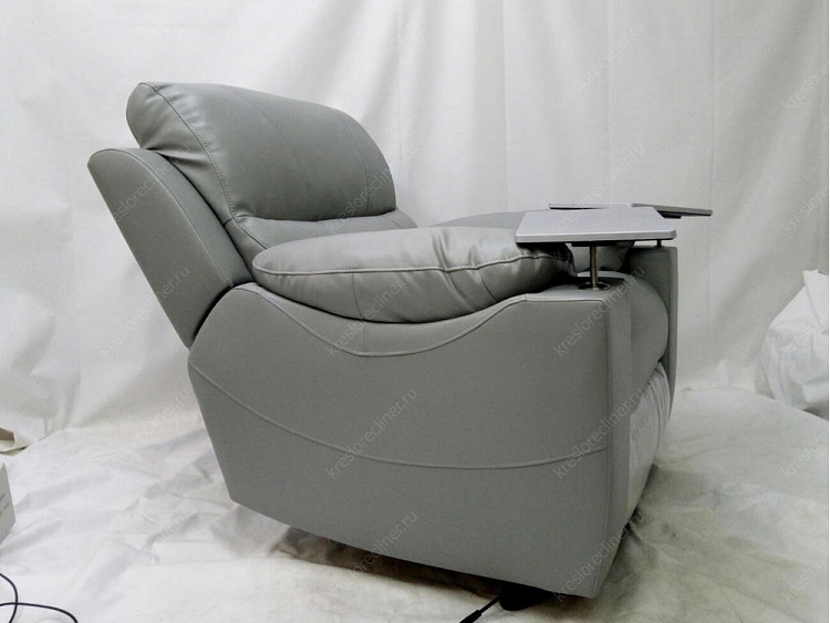 Кресло для наращивания ресниц Милан в экокоже Cordova Claro Gris + опции