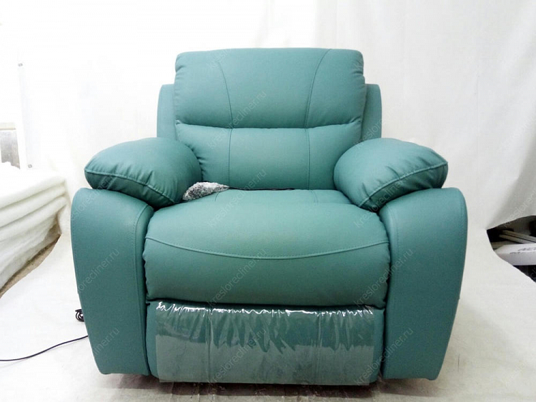 Кресло для наращивания ресниц Милан в экокоже Spirit Teal + опция