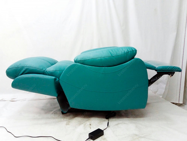 Кресло для наращивания ресниц Милан в экокоже Spirit Teal