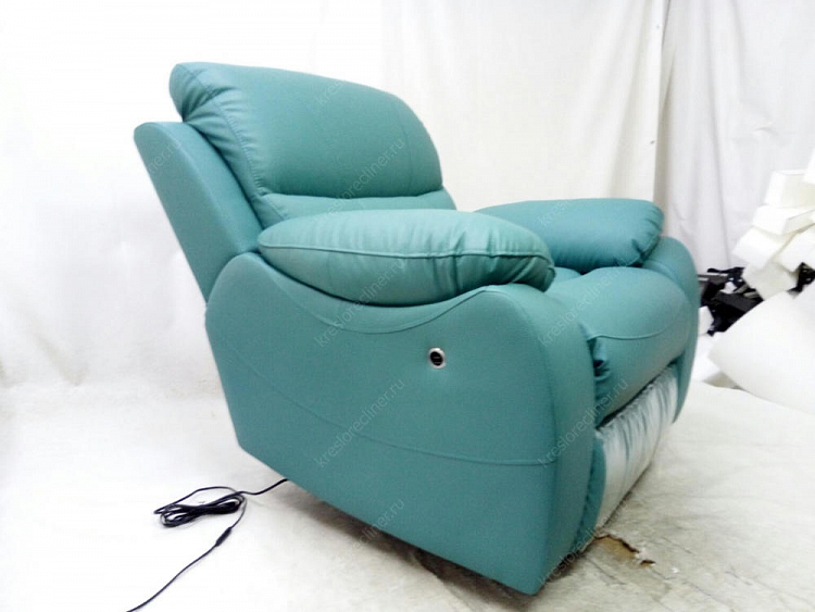 Кресло для наращивания ресниц Милан в экокоже Spirit Teal + опция